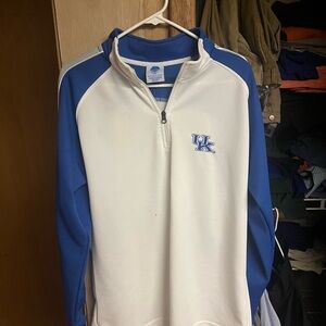 NCAA Blue and White Polyester Pullover